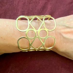 Chico’s brushed gold geometric bracelet